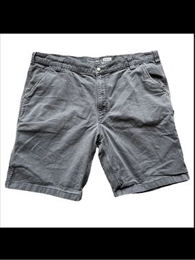 Carhartt Shorts Mens 42 Gray Relaxed Fit Utility Work Carpenter Pockets BS3652-M